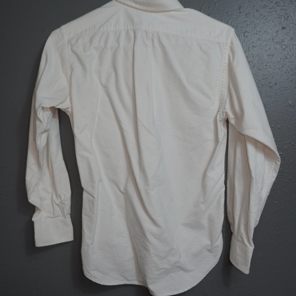 Ralph Lauren Kids Boy White Oxford 100% Cotton Button Down Shirt Size 12 - Picture 4 of 5